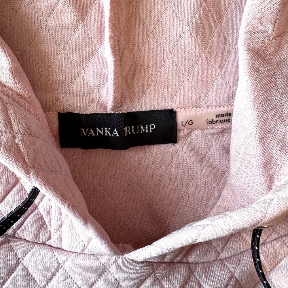 Ivanka Trump pink quilted hoodie, Size L - Picture 10 of 12